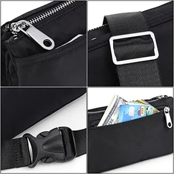 UTO Fanny Pack Stylish Lightweight Water-Repellent Nylon