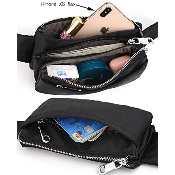 UTO Fanny Pack Stylish Lightweight Water-Repellent Nylon