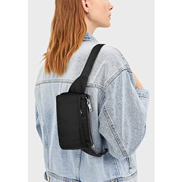 UTO Fanny Pack Stylish Lightweight Water-Repellent Nylon