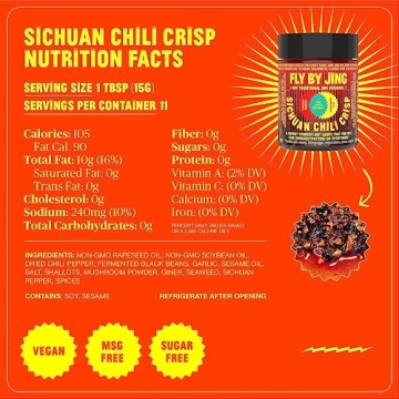 FLYBYJING Variety Pack w/Sichuan Chili Crisp, Zhong Sauce & Chengdu Crunch, All Natural & Vegan, Perfect Hot Sauce Gift for Foodies, 6oz (3 Pack)