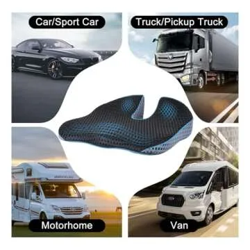 Comfortable Car Wedge Seat Cushion | Memory Foam Support