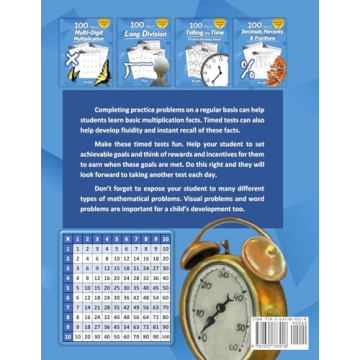 Humble Math 100 Days Timed Tests Multiplication Workbook