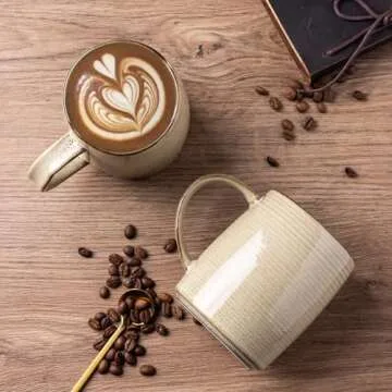 GBHOME 18oz Large Ceramic Coffee Mugs Set of 4