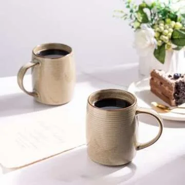 GBHOME 18oz Large Ceramic Coffee Mugs Set of 4