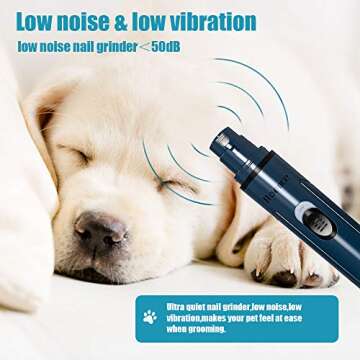 Boence Dog Nail Grinder - Safe, Rechargeable & Quiet