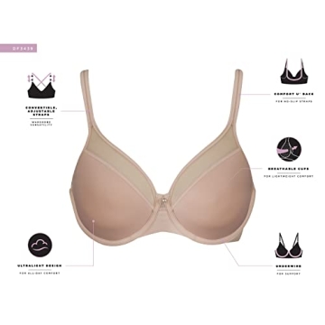 Bali Women's One Smooth U Ultra Illusion Bra for Comfort