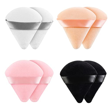 8-Piece Triangle Makeup Puff Set for Perfect Finish