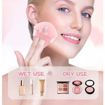 8-Piece Triangle Makeup Puff Set for Perfect Finish