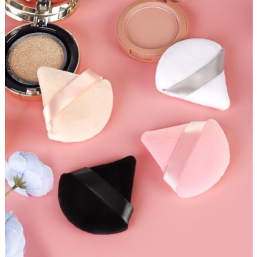 8-Piece Triangle Makeup Puff Set for Perfect Finish