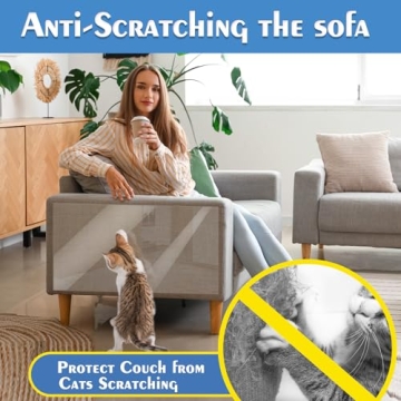 FTSTC Cat Scratch Furniture Protectors, 10-Pack Heavy Duty