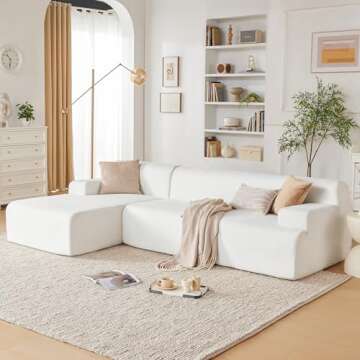Stylish 107" Modular Sectional Sofa for Luxury Living