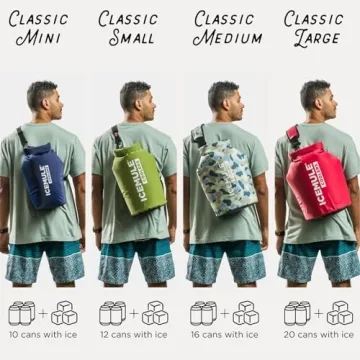IceMule Classic Insulated Mini Backpack Cooler Bag - Hands-Free, Highly Portable, Collapsible, Waterproof and Soft-Sided Cooler, Sling Backpack for Hiking, The Beach, Picnics and Camping