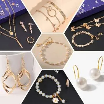 Larchio Jewelry Advent Calendar Gifts for Women and Teens