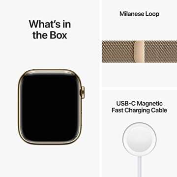 Apple Watch Series 8 GPS Cellular 45mm Gold Stainless Case