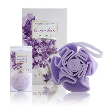 Spa Gift Baskets for Women Lavender - #1 mothers day gift set in essential oils for Relaxation -11 Pcs At Home Spa Kit - Holiday Beauty Gift Ideas, bubble Bath, Body lotion scrub, bath bomb salts