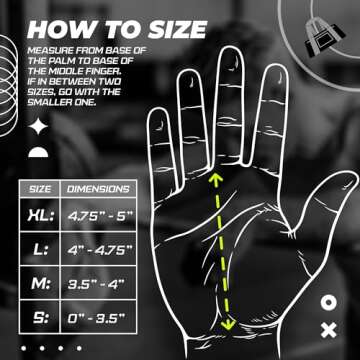 JerkFit WODies 3 Hole Gymnastics Grips with Wrist Support - Hand Grips, Latex Free Elastic Crossfit Grips for Weightlifting, Cross Training - Palm Protection Pull Up Grips for Men and Women (Large)