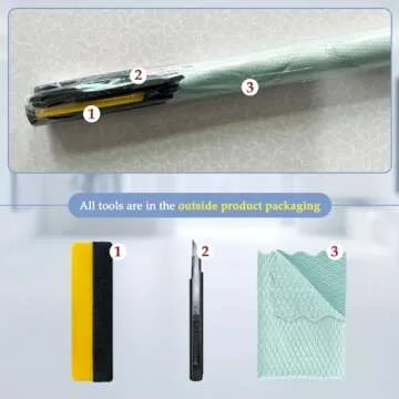 Niviy One Way Window Privacy Film - Complete Installation Kit for Home & Office