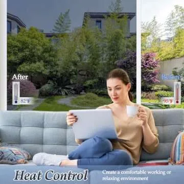 Niviy One Way Window Privacy Film with Tools for Home