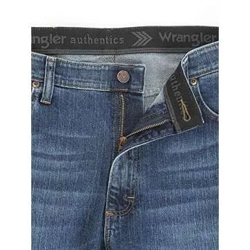 Wrangler Men's Comfort Flex Waist Jeans for All-Day Comfort