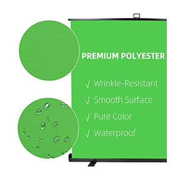 FUDESY Large Green Screen - Collapsible & Portable Backdrop