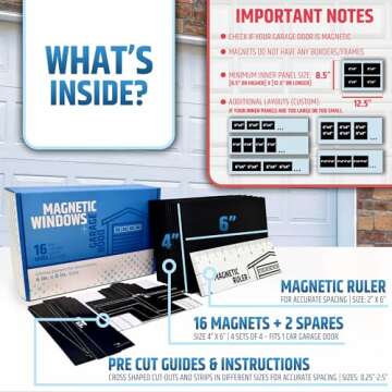 Magnetic Garage Door Windows for Easy Curb Appeal