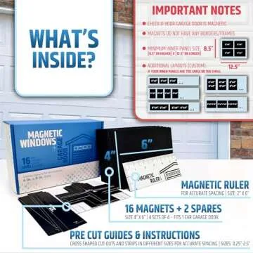 Magnetic Garage Door Windows for Easy Curb Appeal