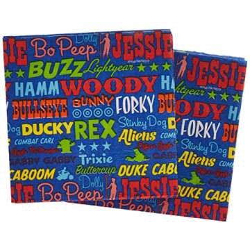 Disney/Pixar Toy Story 4 Beverage Napkins - 5" x 5" (Pack Of 16), Vibrant Multicolor Design, Soft & ...
