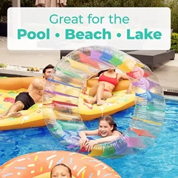 Greenco Giant Inflatable Pool Float - 52" Summer Fun Lounger