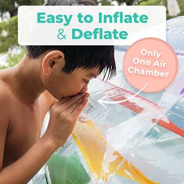 Greenco Giant Inflatable Pool Float - 52" Summer Fun Lounger