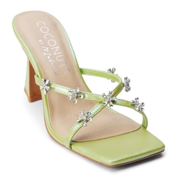 Coconuts by Matisse Women’s Levi Rhinestone Block Athletic Sandals - Stylish Comfort in Green
