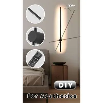 BLUEYE 39-Inch Wall Sconce Set with Remote Control