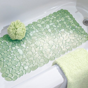 iDesign Pebblz Non-Slip Bath Mat for Showers and Tubs