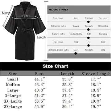The Bund Women's Satin Kimono Robe - Luxurious and Comfortable