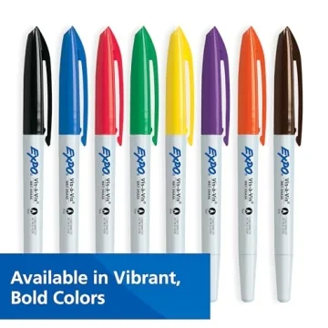 Vibrant EXPO Vis-a-Vis Wet Erase Markers - 8 Count Set