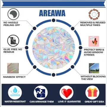 Colorful Rainbow Window Clings for Home Decor