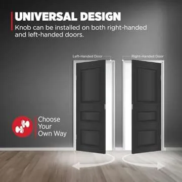 Kwikset Pismo Passage Door Knob - Easy Installation & Modern Design