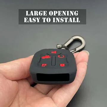 TANDRIVE 2PCS Silicone Key Fob Cover for Chevy Silverado