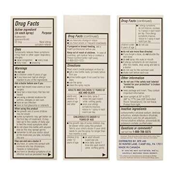 Rite Aid Budesonide Allergy Nasal Spray - 120 Metered Sprays | 24-Hr Non-Drowsy Allergy Relief | Sin...