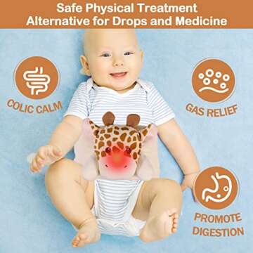 Heigoeost Baby Colic Belly Band - Gentle Heating Pad for Colic & Gas Relief