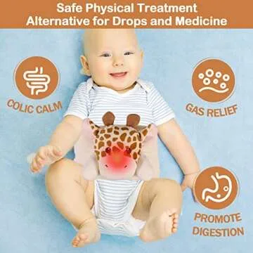 Heigoeost Baby Colic Belly Band - Gentle Heating Pad for Colic & Gas Relief
