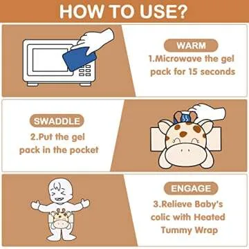 Heigoeost Baby Colic and Gas Relief Heating Pad