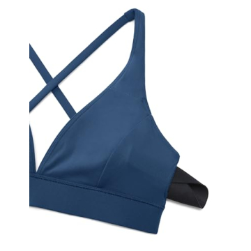 Stylish CRZ YOGA Butterluxe Deep V-Neck Sports Bra