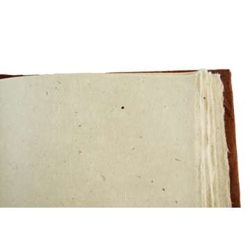 Kathmandu Valley Co. Nepali Keeper Journal with Handmade Lokta Paper. Made in Nepal. (5x7 Inches, Terra Cotta)