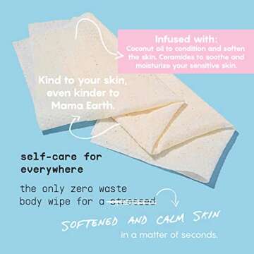 Body Wipes for Women - No Rinse Needed & Fresh Citrus Scent