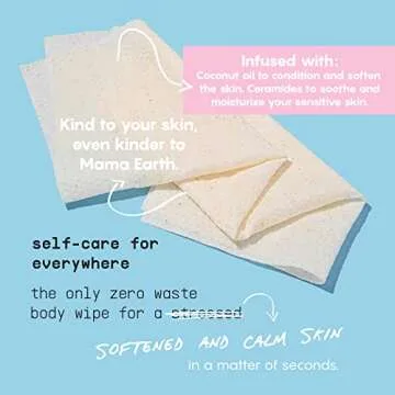 Body Wipes for Women - No Rinse Needed & Fresh Citrus Scent