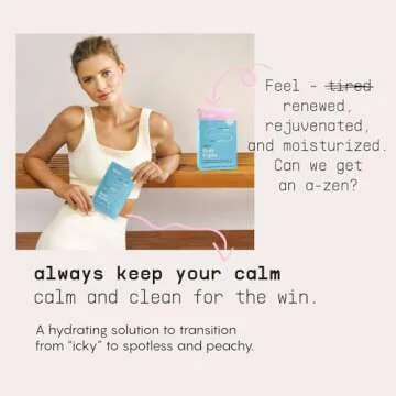 Body Wipes for Women - No Rinse Needed & Fresh Citrus Scent