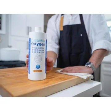 Essential Oxygen Food Grade Hydrogen Peroxide Natural Cleaner 32 Fl Oz