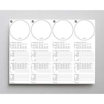 Wine Folly - Wine Tasting Notes Placemats Print 20-Pack (12" x 16")