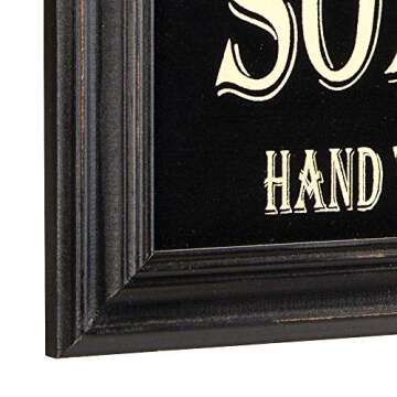 Vintage Bath Advertising Wall Art | Americana Collection | Bathroom Laundry Room Decor | 7 1/2 x 14 Inch