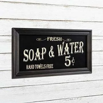 Vintage Bath Advertising Wall Art for Bathroom Decor